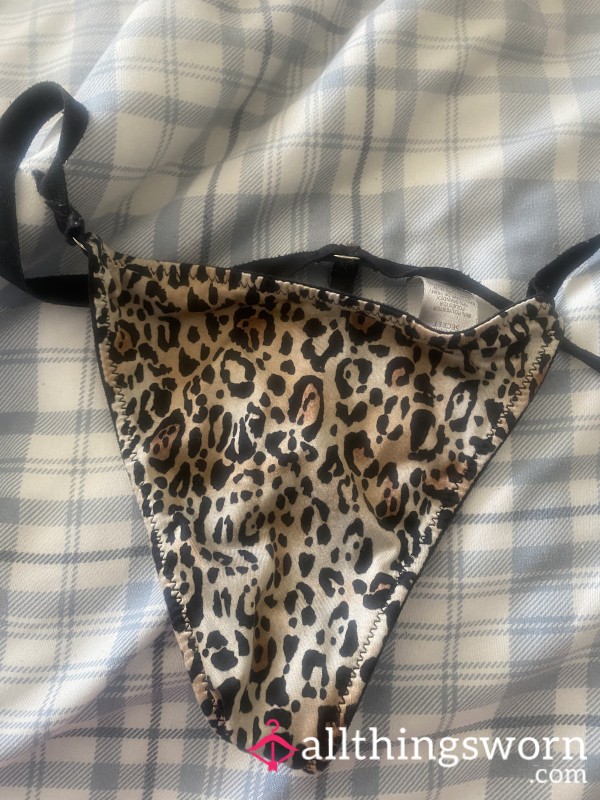 Cheetah Print G String Size S