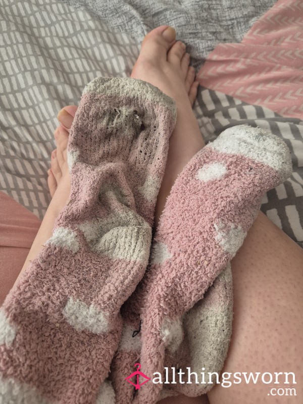 Choose Wear Time - Old Fluffy Socks With Holes