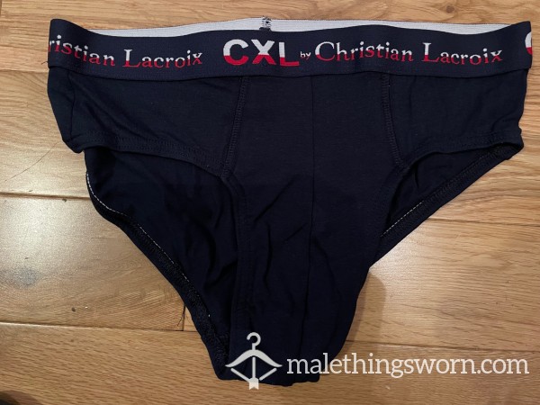 Christian Lacroix CXL Navy Blue Briefs (M) Ready To Be Customised For You!