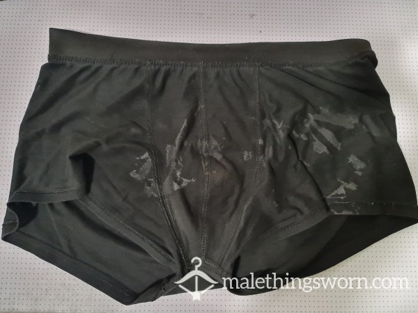 C*m Stained Black Boxers