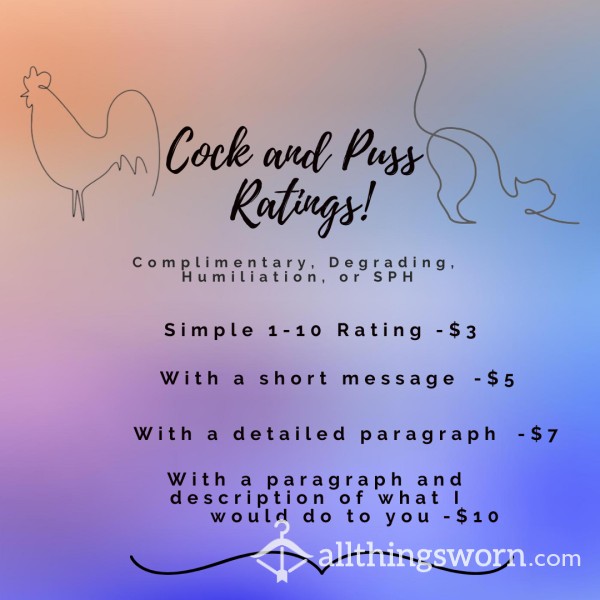 C*ck And Puss Ratings!