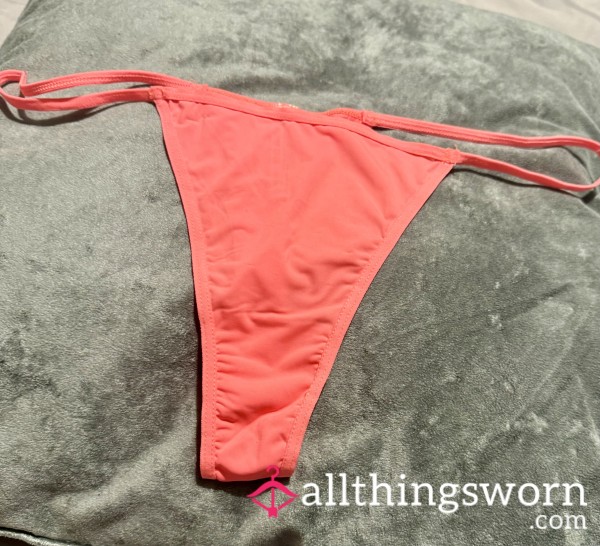 Coral Soft Silky String Thong