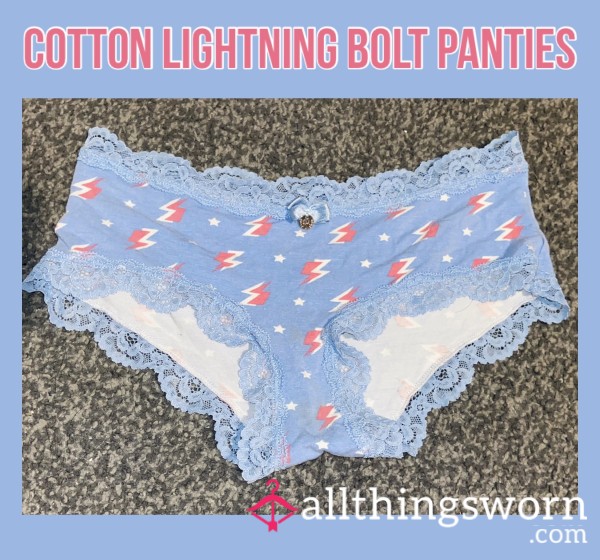 Cotton Lightning Bolt Panties⚡️