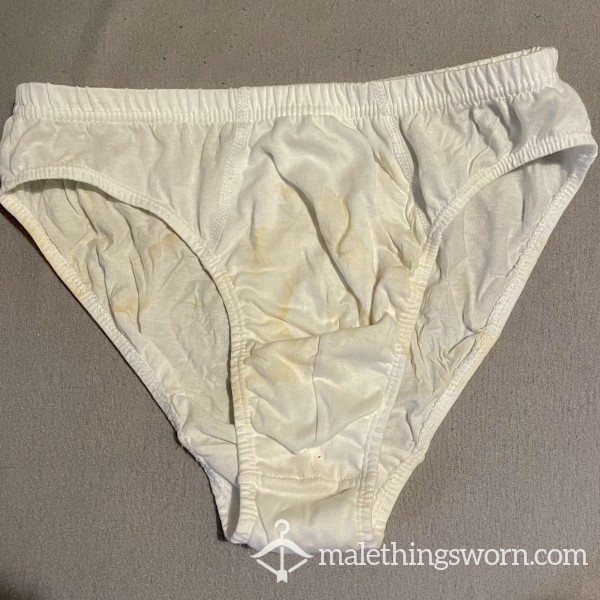 C*m-stained Tighty-whities