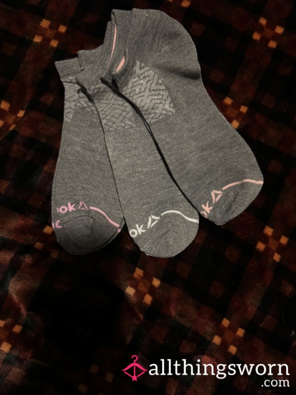 Dark Gray Reebok Ankle Socks