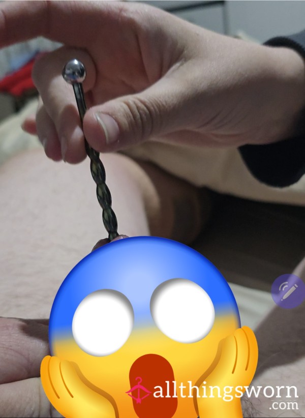 Destroying Hubby's C*ck Urethral Sounding