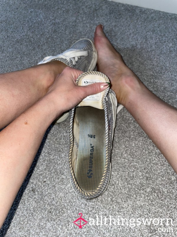 Dirty Superga Low Trainers - 5 Years Old