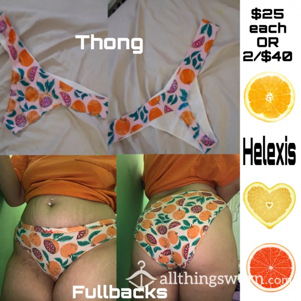 Eat My Fruit Salad—Thong & Fullbacks Available 🍊🍋🍍