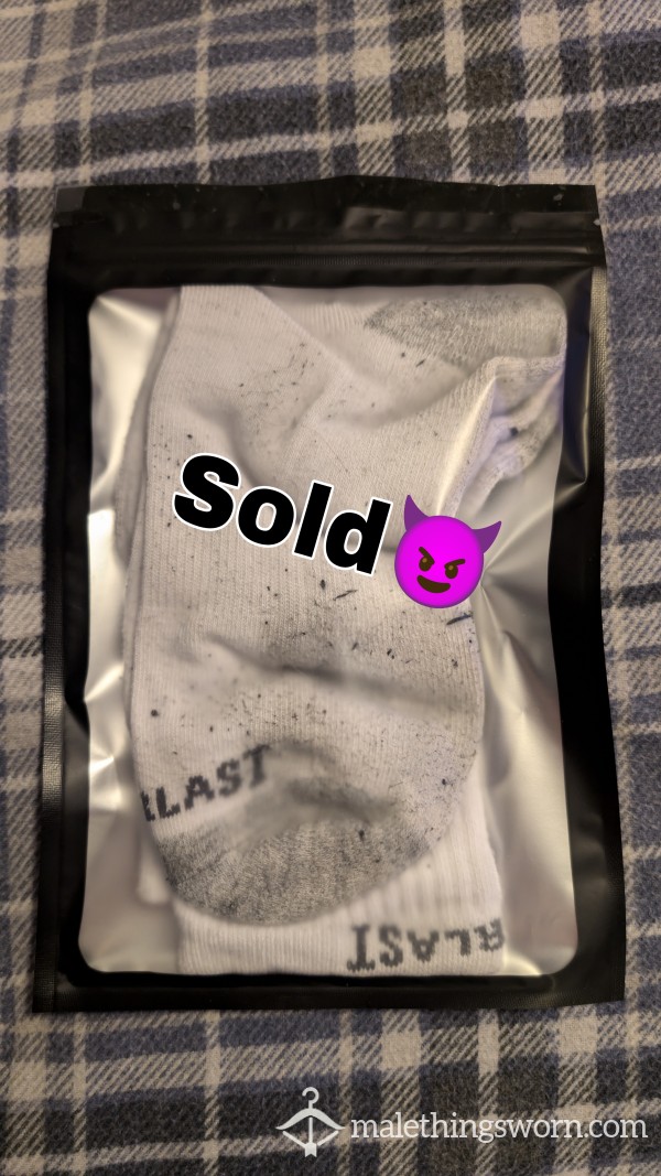 Everlast Socks, White Worn 4 Days Still Moist And Sealed For You 😈😍