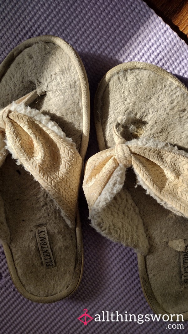 Extremely Worn Out Thong Slippers