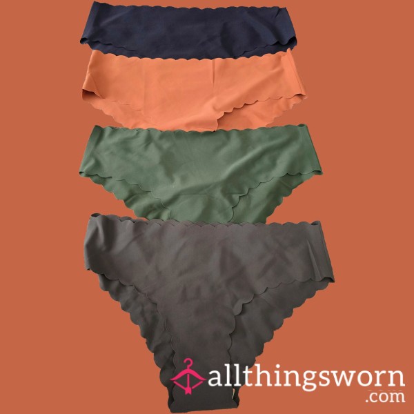 Fall Colors Scalloped Seamless Panties