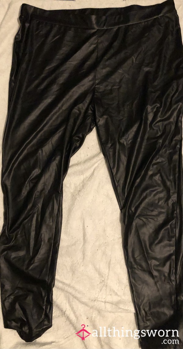 Faux Leather Leggings 24hr Wear Included