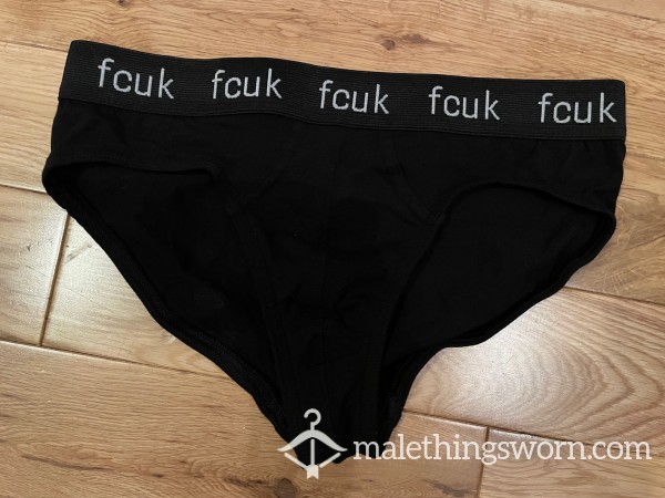 FCUK Black Tight Fitting Briefs (S) Ready To Be Customised For You!