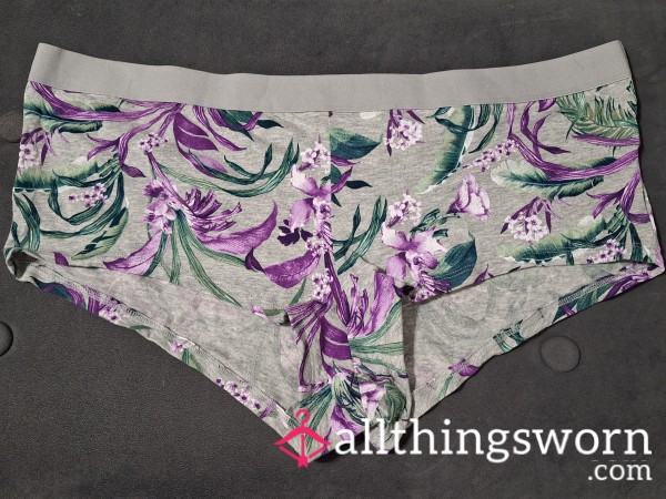 Flor*l Print Boy Short Panties 48hr Wear