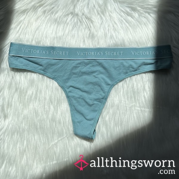 Fountain Blue VS Logo Cotton Thong