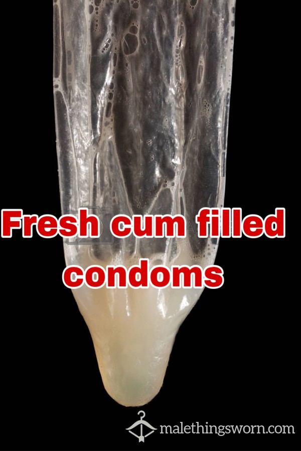 Fresh Cum Filled Condom