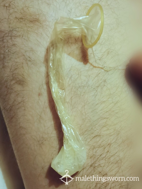 Fresh C*m Filled Condom