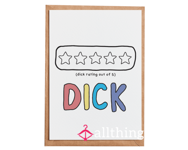 Get Your D*ck Rated. Honest Ratings Only