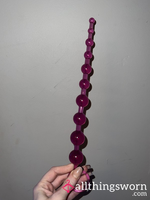 Glossy Purple Used A**l Beads