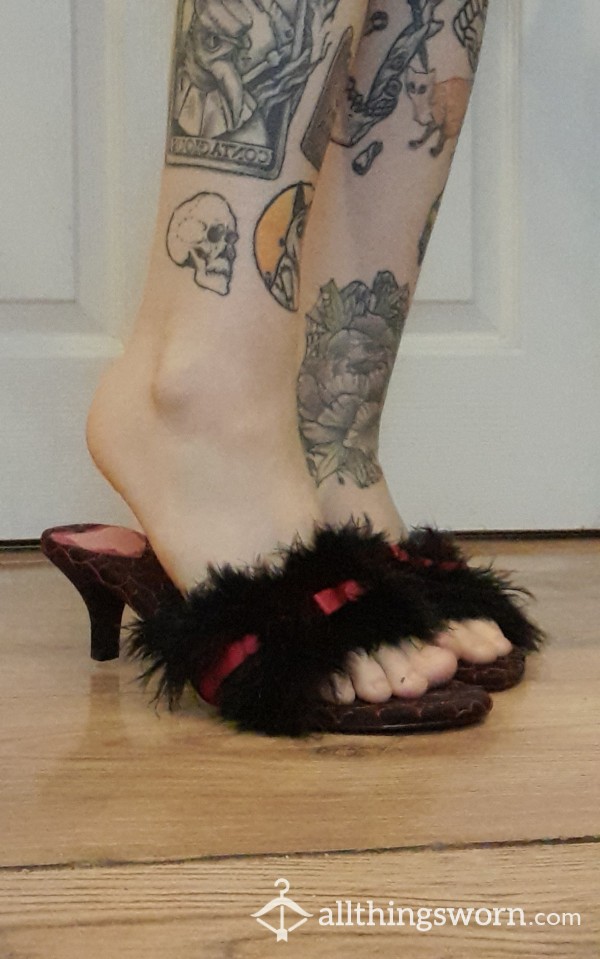 Gothic Babes Lingerie Kitten Heels