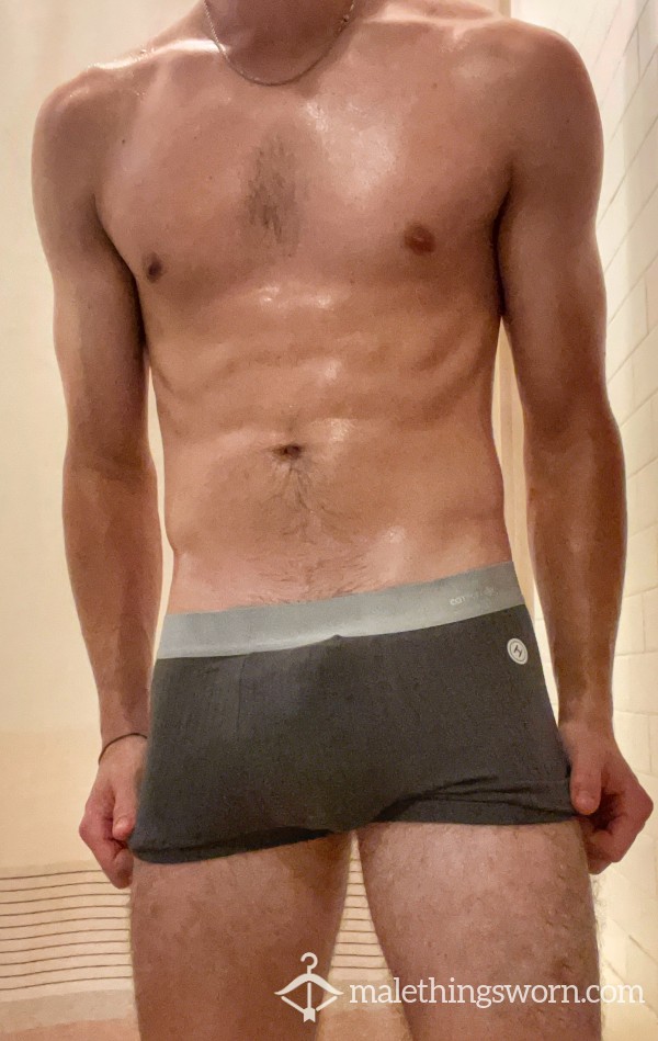 Gray Boxer Brief Trunks