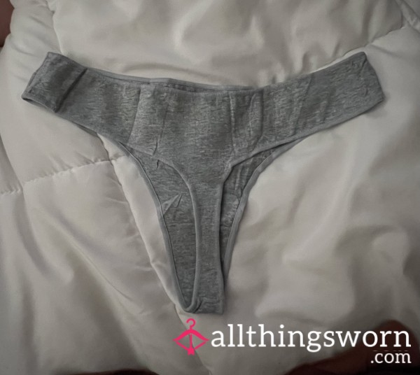 💋Gray Cotton Thong✨Ready For Wear