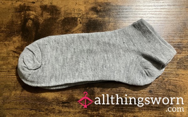 Gray Thin Ankle Socks - Includes US Shipping & 24 Hr Wear -