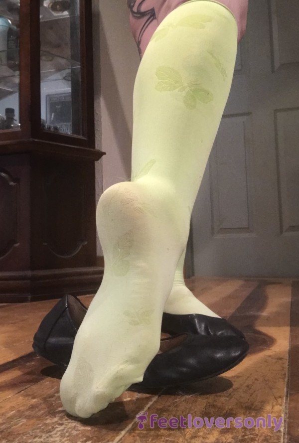 Green Bu*terfly Stockings