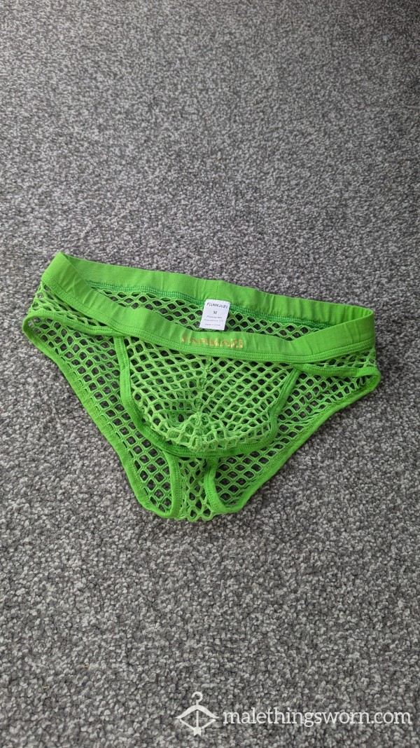 Green Mesh Briefs