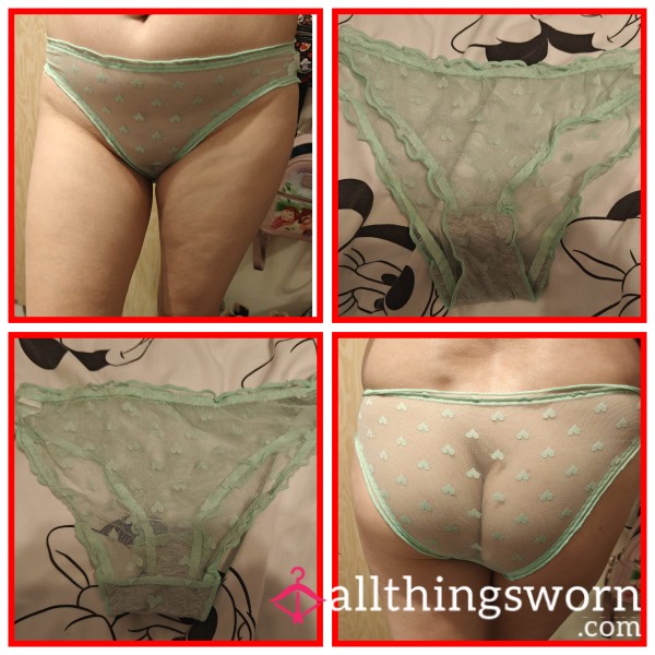 Green Mesh Knickers