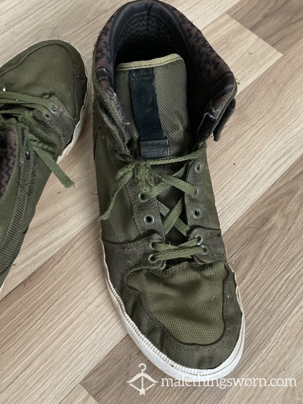 Green Supra Trainers WELL USED