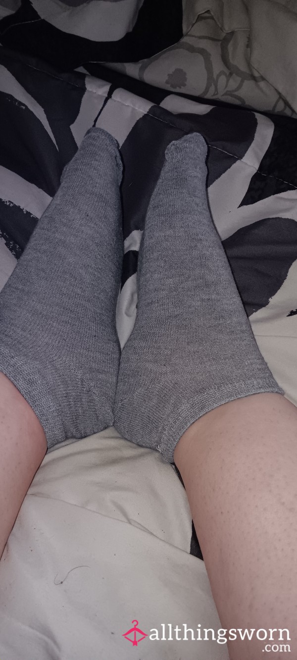 Grey Ankle Socks