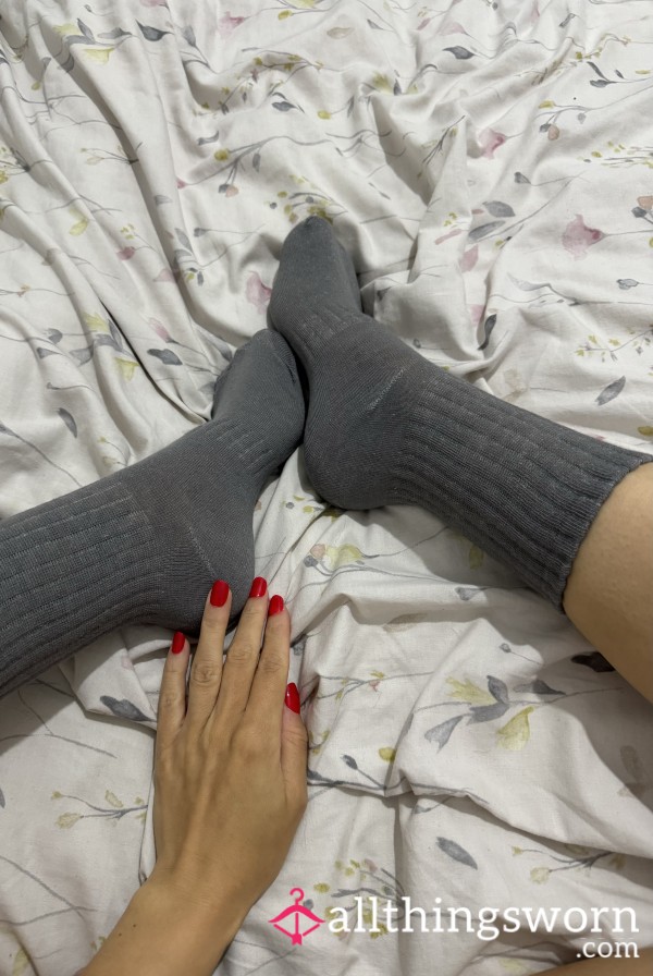 Grey Sports Socks