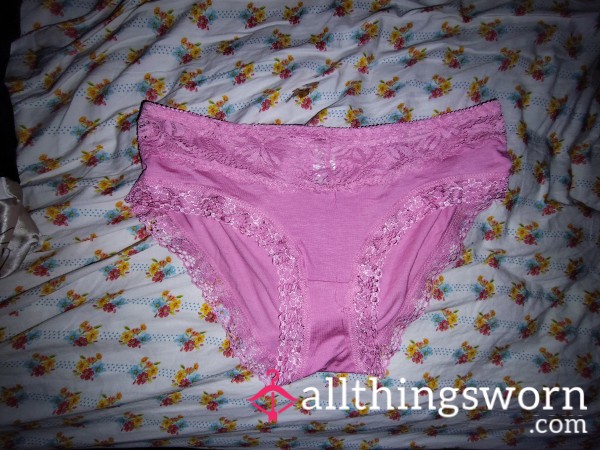 Hot Pink Lace Cheeky Panty