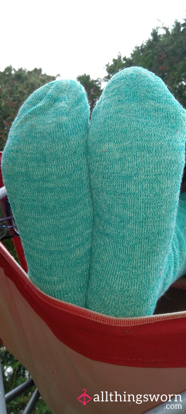 I Love These Turquoise Boot Socks!