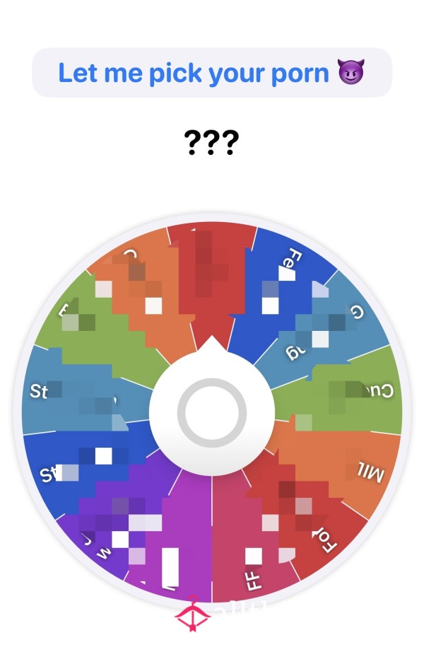 I Pick Your Porn Spin Wheel & Timer To Watch Option 😈😉