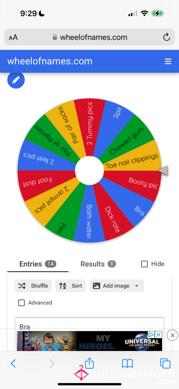 Jackpot Wheel Spin