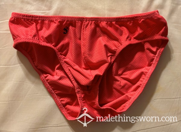 Joe Snyder Pink Mesh Briefs Size XL (40-43)