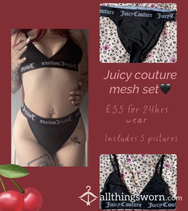 Juicy Couture Black Mesh Set🖤