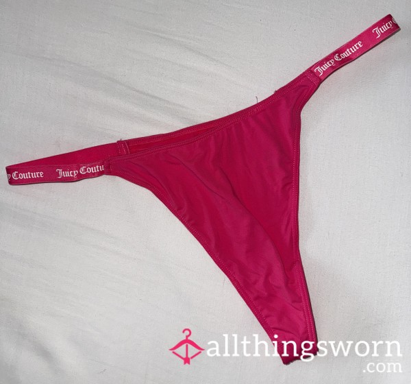 Juicy Couture - PINK Thong - 24 Hours Wear And UK Delivery