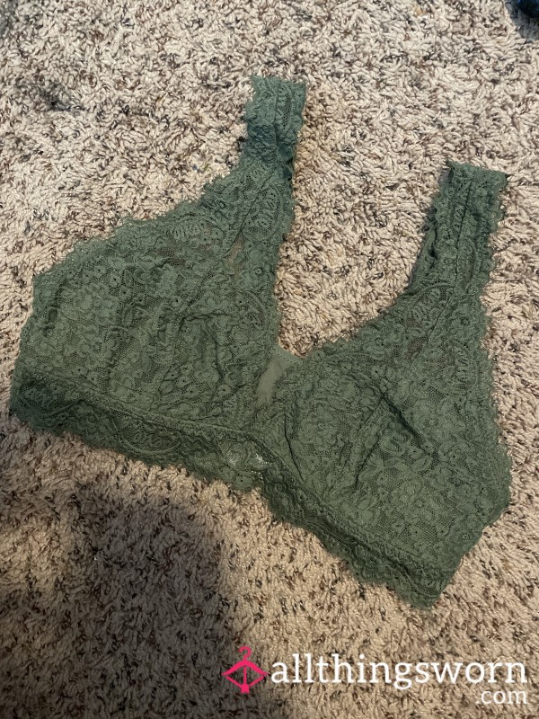 Lace Green Bralette