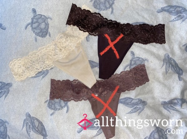 Lace Trim Thong (48 Hour)