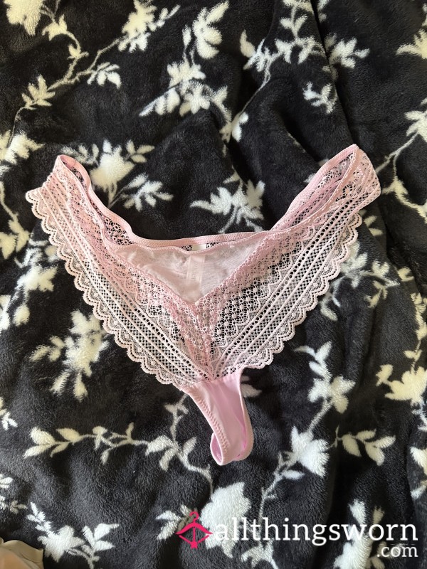 Lacy Pink Thong