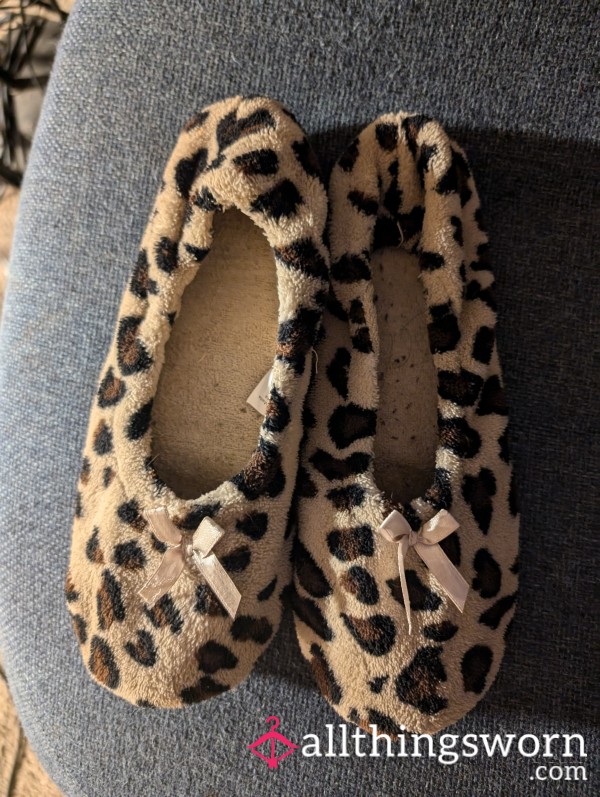 Leopard Print Slippers