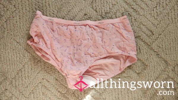 Two Day Light Pink Cotton Fullbacks Briefs