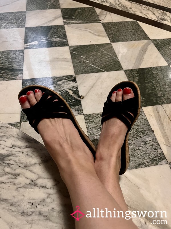Little Black Summer Sandals