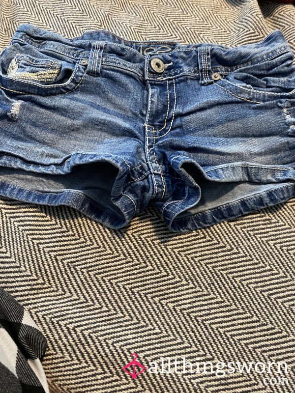 Low Cut Denim Jean Shorts