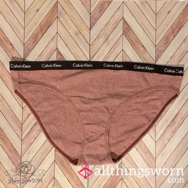 Maroon Calvin Klein Cotton Panties