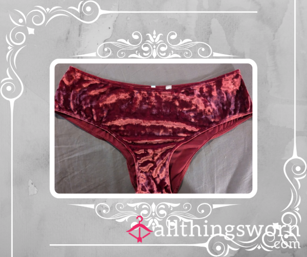 Maroon Sheer Back Pantys