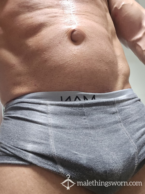 MEN Grey Tight Boxers